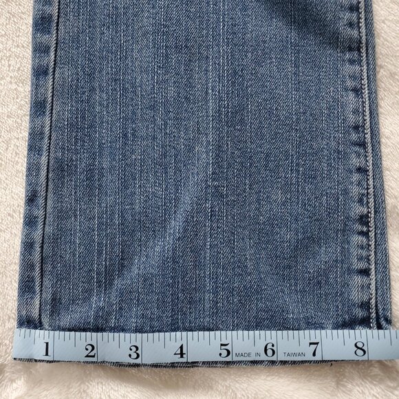 American Eagle Distressed Original Boot Denim Jeans Size 2 Low Rise - Picture 8 of 9